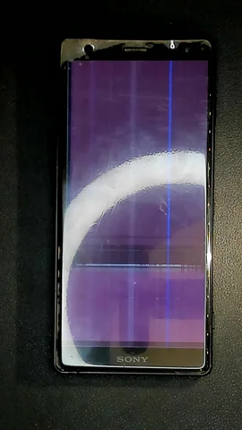 Sony Xperia XZ2 de C*******n antes de la reparación de pantalla