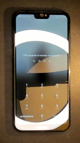 Foto tomada del Huawei P20 lite de J***e posterior a la reparación de pantalla el 13 de Enero de 2022