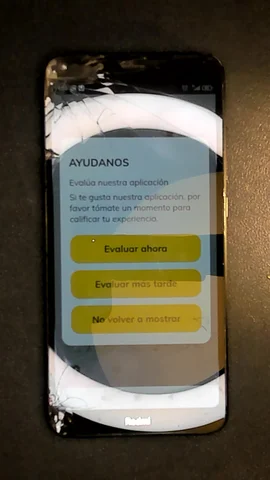 Xiaomi Redmi 7A de A*****n antes de la reparación de pantalla