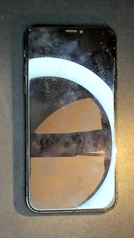 Apple iPhone X de J***s antes de la reparación de pantalla y auricular y sensor de proximidad