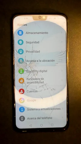 Honor 8X de F*******o antes de la reparación de pantalla