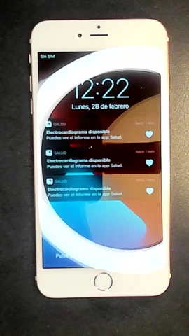 Foto tomada del Apple iPhone 6s Plus de P***o posterior a la reparación de pantalla el 1 de Marzo de 2022