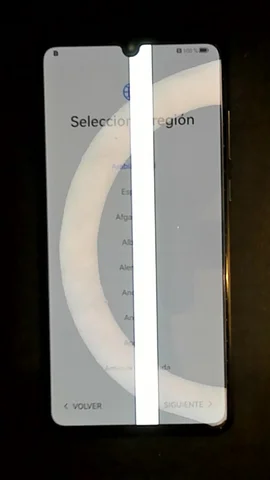 Huawei P30 de M****l antes de la reparación de pantalla