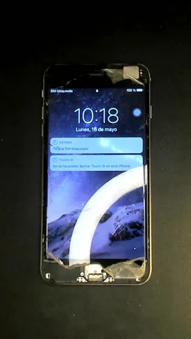 Apple iPhone 6 Plus de J**n antes de la reparación de pantalla y lector de huellas (o inicio)