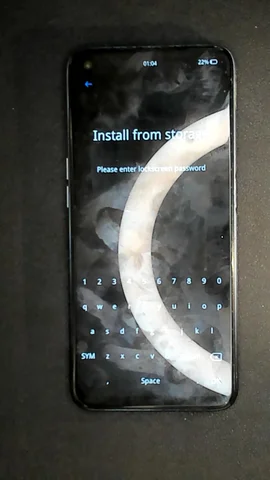 Realme 7 (Global) de M****l antes de la reparación de puerto de carga