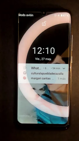 Foto tomada del Xiaomi Mi A3 de J**é posterior a la reparación de pantalla el 27 de Mayo de 2022