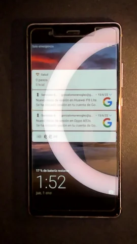 Foto tomada del Huawei P9 de G*****o posterior a la reparación de pantalla el 27 de Junio de 2022