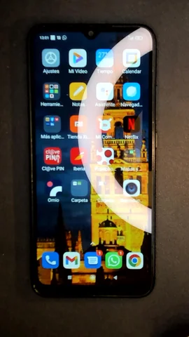 Foto tomada del Xiaomi Redmi 9C de A*****n posterior a la reparación de pantalla el 13 de Agosto de 2022