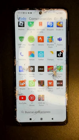 Xiaomi Poco X3 Pro de J**n antes de la reparación de pantalla