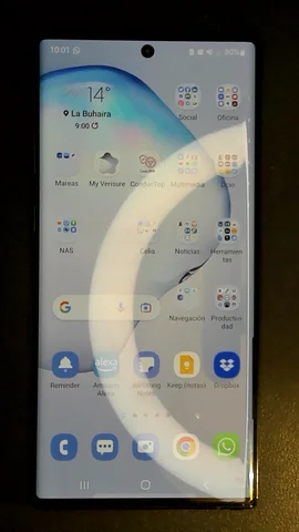 Samsung Galaxy Note10+ de E****o antes de la reparación de puerto de carga