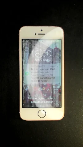 Apple iPhone SE de J*****n antes de la reparación de batería y pantalla