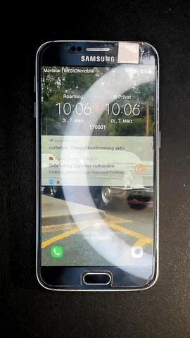 Samsung Galaxy S6 de S****a antes de la reparación de batería