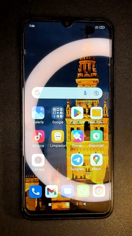 Foto tomada del Xiaomi Redmi 9C de A*****n posterior a la reparación de pantalla el 9 de Marzo de 2023