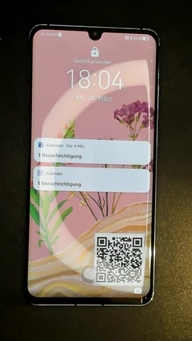 Foto tomada del Huawei P30 Pro de A**e posterior a la reparación de tapa trasera y pantalla el 28 de Marzo de 2023