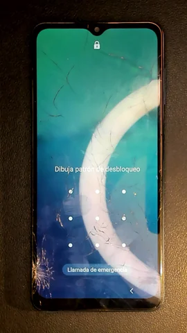 Samsung Galaxy A12 de E******o antes de la reparación de pantalla