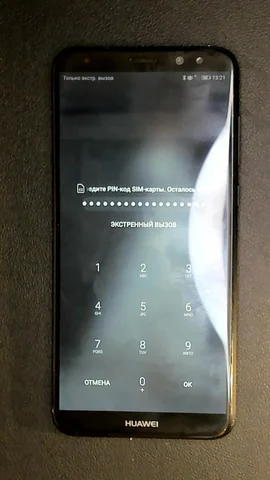 Huawei Mate 10 Lite de O**a antes de la reparación de pantalla