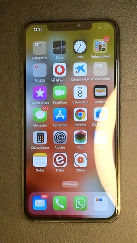 Foto tomada del Apple iPhone XS Max de C****s posterior a la reparación de pantalla el 6 de Septiembre de 2023