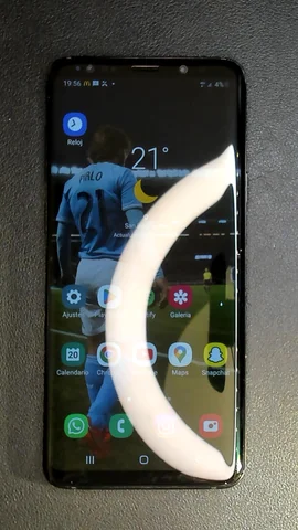 Foto tomada del Samsung Galaxy S9+ de M****l posterior a la reparación de pantalla el 20 de Octubre de 2023