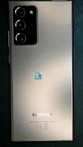 Foto tomada del Samsung Galaxy Note20 Ultra 5G de P***o posterior a la reparación de lente de cámara trasera el 28 de Octubre de 2023