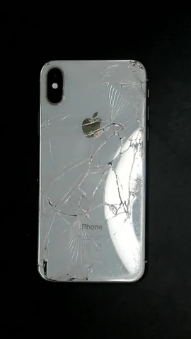 Apple iPhone X de M***a antes de la reparación de batería y tapa trasera y auricular y sensor de proximidad