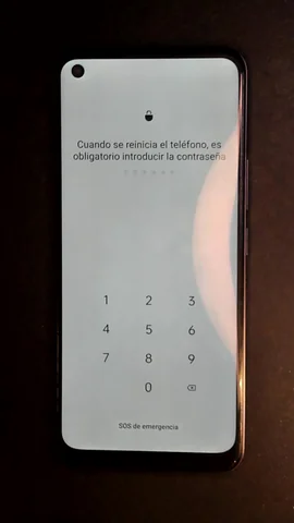 Realme 8 de M***a antes de la reparación de pantalla