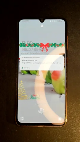 Foto tomada del Samsung Galaxy A70 de J**n posterior a la reparación de puerto de carga y micrófono el 27 de Enero de 2024