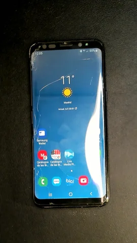 Foto tomada del Samsung Galaxy S8 de J**é posterior a la reparación de puerto de carga el 7 de Febrero de 2024