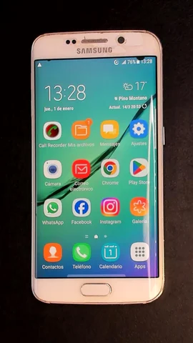 Foto tomada del Samsung Galaxy S6 edge de Á***l posterior a la reparación de batería el 15 de Marzo de 2024