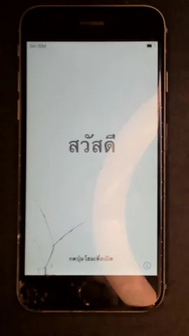 Apple iPhone 6s de Z***a antes de la reparación de pantalla