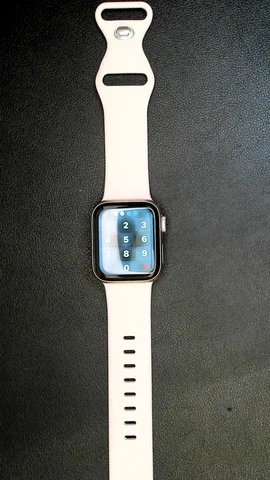 Foto tomada del Apple Watch Serie 5 40mm de F******o posterior a la reparación de batería el 4 de Julio de 2024