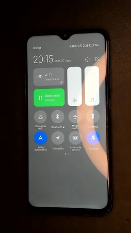 Foto tomada del Xiaomi Redmi 9T de L**a posterior a la reparación de pantalla el 27 de Agosto de 2024