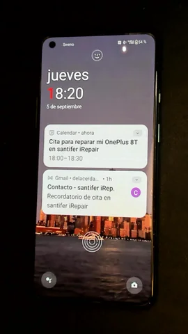 Foto tomada del OnePlus 8T de J**e posterior a la reparación de batería el 3 de Septiembre de 2024