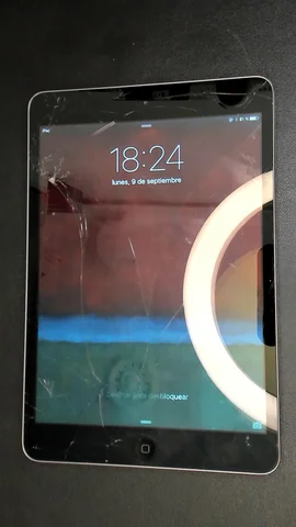 Apple iPad mini 1 de R****l antes de la reparación de cristal digitalizador