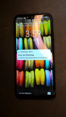 Foto tomada del Huawei Mate 20 lite de A*****o posterior a la reparación de pantalla el 19 de Octubre de 2024