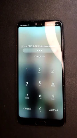 Foto tomada del Huawei P20 Pro de J**é posterior a la reparación de pantalla el 11 de Diciembre de 2024