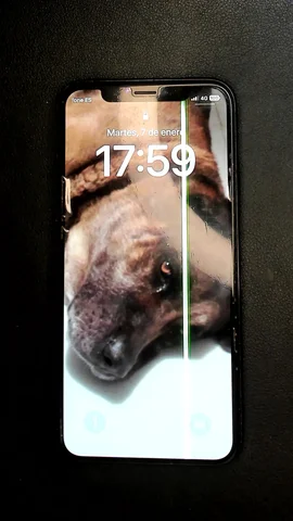 Apple iPhone X de A*****o antes de la reparación de pantalla