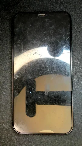 Apple iPhone 12 Pro Max de R***n antes de la reparación de puerto de carga y micrófono