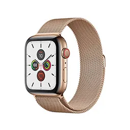 Apple Watch Serie 5 mostrando la pantalla de inicio, disponible para reparaciones rápidas en Santifer iRepair