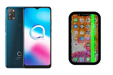 alcatel 3X (2020) junto a una avería de Pantalla, ofreciendo reparación de Pantalla de alcatel 3X (2020) en Santifer iRepair