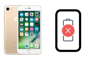 iPhone 7 junto a una avería de Batería, ofreciendo reparación de Batería de iPhone 7 en Santifer iRepair