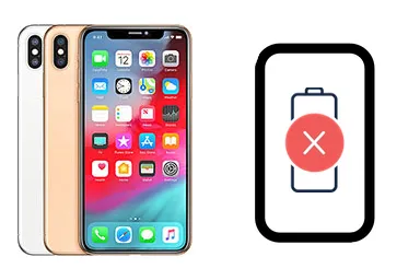 iPhone XS Max junto a una avería de Batería, ofreciendo reparación de Batería de iPhone XS Max en Santifer iRepair