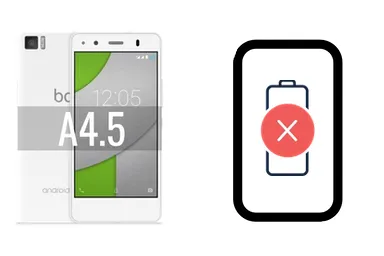 BQ Aquaris A4.5 junto a una avería de Batería, ofreciendo reparación de Batería de BQ Aquaris A4.5 en Santifer iRepair