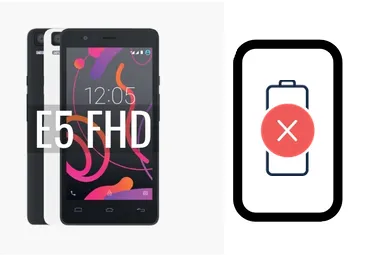 BQ Aquaris E5 HD junto a una avería de Batería, ofreciendo reparación de Batería de BQ Aquaris E5 HD en Santifer iRepair