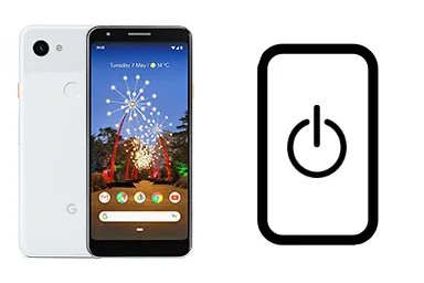 Google Pixel 3a XL junto a una avería de Botón de encendido, ofreciendo reparación de Botón de encendido de Google Pixel 3a XL en Santifer iRepair