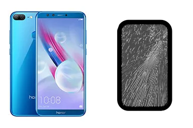 Honor 9 Lite junto a una avería de Cristal, ofreciendo reparación de Cristal de Honor 9 Lite en Santifer iRepair