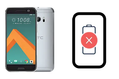 HTC 10 junto a una avería de Batería, ofreciendo reparación de Batería de HTC 10 en Santifer iRepair