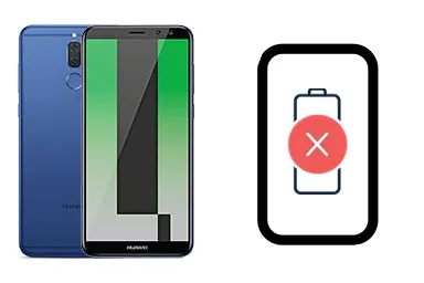 Huawei Mate 10 Lite junto a una avería de Batería, ofreciendo reparación de Batería de Huawei Mate 10 Lite en Santifer iRepair