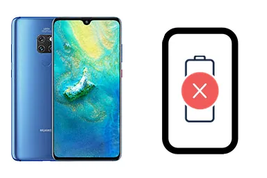 Huawei Mate 20 junto a una avería de Batería, ofreciendo reparación de Batería de Huawei Mate 20 en Santifer iRepair