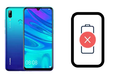 Huawei P smart 2019 junto a una avería de Batería, ofreciendo reparación de Batería de Huawei P smart 2019 en Santifer iRepair