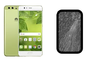 Huawei P10 junto a una avería de Cristal, ofreciendo reparación de Cristal de Huawei P10 en Santifer iRepair